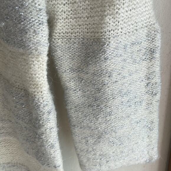 Something Navy Metallic Stripe Sweater Dress - Picture 9 of 15